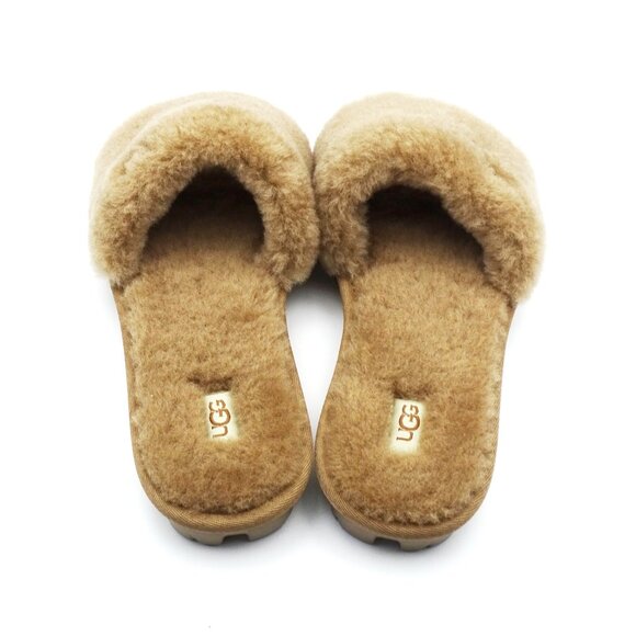 UGG AUSTRALIA Cozette Genuine Shearling Slipper in Che Color Size 8 - Picture 4 of 7
